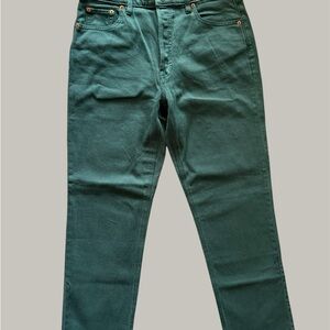 GAP Women's Straight Leg Jeans - Green